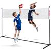 NET PLAYZ Rete da pallavolo regolabile da 3,7 m per giocare all'aperto in cortile, rete multi-sport