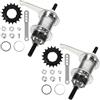 TOPPERFUN 2 Pezzi Mozzo Posteriore Freno a Pedale Bici 36 Fori | Ricambio per Bici, Gruppo Posteriore Completo, Adatto a Single Speed e Mountain Bike