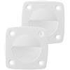 CONGARTENO Maniglia a Incasso in Nylon Bianco per Sportelli e Cassetti | Finitura Discreta, Presa Migliorata, Accessorio Hardware Versatile per Installazioni su Cabina