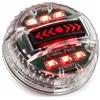 Luwecf Luce Posteriore Casco Bici, Plastica e gomma - compatibile caschi bici | visibilità notturna - batteria, per esterni - per