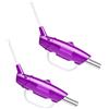 Oxxggkao Allarme elettronico compatto da pesca con luce LED luminosa universale notifiche morsi di pesca con commutazione automatica del colore luce LED staccabile