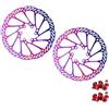PMAGSYQ Rotore del Freno a Disco MTB G3 HS1 160mm 180mm 203mm Disco rotore colorato per Parti del Freno della Bici da Strada di Montagna(G3-160mm 2pc)