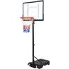 LIFEZEAL Canestro da Basket Regolabile e Portatile, Altezza 263-308 cm