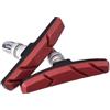 KUAWDON 2 Pezzi pastiglie Freno per Bicicletta V Scarpe di attrito in Gomma con Supporto per Bici da Strada MTB Accessorio per Blocchi Freno a cerchione Muto(Red 2pcs)