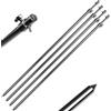 A&N 1-4 supporti per canna da pesca, in acciaio inox, 50-90 cm, 75-120 cm