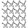 Tofficu Girelle da Pesca Clip 25 Pezzi in Acciaio Inox Nero | Struttura Cuscinetto e Scatto, Rame e Lega, per Canne e Cucchiaini in Mare