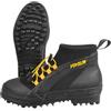 Folpus Calzature Antiscivolo da Esterno Scarpe da Pesca Scarpe da Acqua Stivaletti alla Caviglia Punta Protetta con Tomaia in Tessuto E Suola in Gomma, Nero Arancione, 40