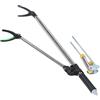 AKLOSIPY Supporto Porta Canna da Pesca in Acciaio Inossidabile .4M, Staffa di Supporto da Pesca con Inserto a Terra per Canne da e Retrattile per Canna da con Corni in Silicone Antiscivolo (2,1 m)