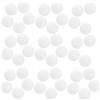 FOYTOKI 100 Pezzi Palline da Ping Pong Bianche 40mm Senza Giunture | Pp, Finitura Opaca e Design Blank, per Giochi in Famiglia e Attività Scolastiche