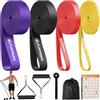 Flintronic Bande Elastiche Fitness, Elastico Fitness per Trazioni, Resistance Bands per Calisthenics, 4 Diversi Livelli di Resistenza, Elastici Palestra per Uomini Donne Fitness,Stretching