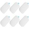 POPETPOP 6 Pezzi Freezer Ice Case, Ghiaccini Freezer Riutilizzabili, PE, Bianco, Raffreddamento Costante, per Cooler Bags e Serbatoio Acqua del Raffrescatore, Ufficio e Outdoor, Vacanze
