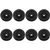 SHINEOFI 8 Pezzi Ruota di Trasporto per Tapis Mobile, Rullo Fitness di Ricambio, Pp e Poliammide, Nero, Rotazione a 360°, Silenziosa, per Cyclette e Attrezzature Fitness