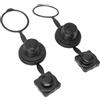 equlup Valvola dell'aria per barca gonfiabile, tappo valvola materasso ad aria | 2 pezzi, PVC, buona tenuta, filettatura 22 mm/0,87 pollici, tappo a spirale per gommone, kayak, canoa