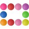 WRITWAA 10 Pezzi Palline da Ping Pong Colorate 40mm in Pp, Palline Lotteria Riutilizzabili e Leggere per Annual Meeting e Sweepstakes Colore Casuale