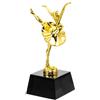 jojofuny Trophy da Ballo Dorato in Plastica Statuetta Ballerina e Base Ampia | Etichetta Fai da Te Pronta, Finitura Lucida Oro, per Aula e Scrivania, Adatta a Ragazzo Ragazza e Insegnanti