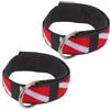 Garneck Cinturino Ring per Subacquee Immersioni 2 Polso d da Pezzi, 0, 98'' | Nylon e Acciaio Inox, Sgancio Rapido, per Torcia Subacquea e Sport Acquatici, Uomo e Donna