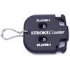 MUSISALY Contatore Punteggi Golf Portatile Nero, Stroke e Putt Scorer Compatto in Plastica Catena a Perline, Accessorio Essenziale per Golf