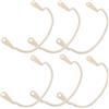 SHINEOFI 6 Pezzi Staffa Angolare da Biliardo Supporto Tasca per Tavolo da Biliardo Plastica Beige Installazione Facile per Pool Table e Snooker