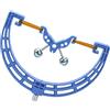 Vdaxvme Testa porta canna, installazione Shoreline Watch, Dettaglio doppio avviso, culla a forma di U, supporto filettato, supporto per canna da pesca Shoreline Supporto testa montaggio filettatura Angler