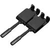 Sosoport 2 Pezzi Adattatore per Picchetto da Ghiaccio 13mm, Nero in Acciaio