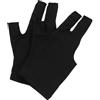 TOMETURE Guanti da Biliardo a Dita Scoperte, Guanto Tre Dita in Nylon Nero, ad Asciugatura Rapida e Regolabile, per Pool e Snooker, Accessorio per Stecca da Biliardo