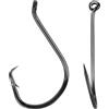 AMYSPORTS Trota Bass Gancio da Pesca In Acciaio Salato Forte Gancio Da Pesca Octopus Esca D'acqua Dolce Cerchio Gancio Sharp In Acciaio Inox #1/0 50pcs