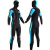 CRESSI dal 1946 Facile Muta Monopezzo 5mm Donna Nero/Acquamarina M/3