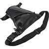 Fyearfly Marsupio da motociclista riflettente da uomo, effetto carbonio, nero