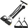 KONTONTY Corda Elastica a Pedale per Allenamento 50 Lb, Nera | Fili, Supporto per Addome e Gambe, Uso Domestico, Struttura Lattice, Pratica e Sicura