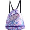 JINJUMEI Zaino da Nuoto per Bambini, Zaino Sportivo Impermeabile, Modello Squalo