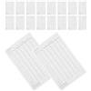 Warmhm 35 Pezzi Golf Scorekeeper Notebook in Carta Patinata Bianca per