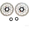 PMAGSYQ Rotore Freno a Disco RT30 SM-RT30 Blocco Centrale 160MM 180MM Vestito per Parti Bici MTB Mountain Bike(RT30-180mm 2pcs)