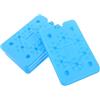 KOMBIUDA 4 Pezzi Ice Pack Cooler Riutilizzabile 200ml in Plastica Blu | Atmosfera Estiva, Ghiaccini Freezer Riutilizzabili, Raffreddamento Portatile per Lunch Box e Frigoriferi Portatili