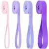 Sandyseptember TPE Fitness Bande di Resistenza 5 Colori Antiscivolo | 5 livelli codificati a colori, materiale TPE, allenamento della forza, palestra a casa, strumento di allenamento versatile