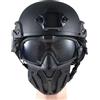 yeeplant Maschera integrale per softair, 2 mascherine protettive elettriche da gioco per ciclismo