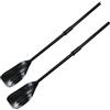 TOMETURE Pagaia Kayak Smontabile Nera 2 Pezzi in PVC per Barca