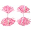 Ciieeo 2 Pezzi Pompon da Cheerleader Rosa in Pp con Manico per Danza