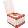 Toyvian WC Portatile Pieghevole da Viaggio Leggero in Pp e PVC per Campeggio e Pesca, Sedile Compatto e Resistente per Uso Esterno e Auto