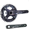 Amagogo Guarnitura per Bici Guarnitura Monocorona Set Pedivella Corona Trasmissione in Lega di Alluminio E Acciaio 38T con Struttura Alleggerita Adatta a