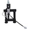 ibasenice Adattatore Diametro Bici per Rimorchio Metallo Plastico in Nero Struttura Staccabile e Connessione Stabile Vite 7cm, per Ciclismo Outdoor e Viaggi Lunghi