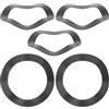 WRITWAA 5 Pezzi Rondella Asse Guarnitura Bici Rondella Asse Chainset Onda Acciaio Inox Nera Mountain Bike Protezione Aggiuntiva