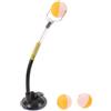 DINHEAROM Allenatore Nero Trainer con Base a Ventosa di Ping Pong PVC e Lega di Alluminio, Rotazione 360°, Altezza e Angolo Regolabili per Tennistavolo per Adulti, Uso Interno