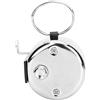 Horett Berm Contatore Manuale Contatore Portatile Strumento di Conteggio Portatile a 4 Cifre Lega di Alluminio Argento 0-9999 Manopola in Metallo Reset con Gancio per Statistiche