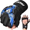 RDX Guanti Grappling Aura Plus F-17, Guanti MMA con Protezione Rinforzata per il Pollice, Guanti MMA Sparring per Sparring e Allenamento, Guanti da Boxe MMA in Pelle Sintetica per Uomo e Donna