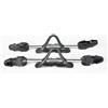 Baoblaze 2 Pezzi Cinghie Subacquee Cinturini Regolabili Immersione Ricambio Elastico con Acciaio Inossidabile E POM per Stabilizzare le E Ridurre le , Nero , XL Molla 26CM Adatta Per 44 E Oltre