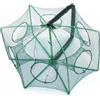 QWORK Rete da Pesca Pieghevole, Rete per granchi in Nylon, Rete per gamberetti, Perfetta per granchi, gamberi, anguille, gamberetti, 6 Fori