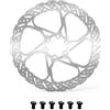 PMAGSYQ Misura per Shimano rotore Freno Idraulico 140MM 160MM 180MM 203MM Dischi Freno Bicicletta rotore Freno a Disco Bici(1PC 160MM)