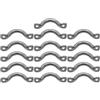 WRITWAA 16 Pezzi Maniglia Marina a U in Acciaio Inox Argento per Porta | Design Camel Back, Presa Ergonomica e Rapida, Resistente All'acqua per Ormeggio e Uso su Ponte