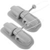 GALPADA Supporto per Remi Design Preforato 2 Pezzi in Lega di Alluminio e PVC Porta Pagaia Flessibile per Gommoni e Barche Gonfiabili