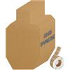 LXVOOEE - Set di 22 bersagli di tiro, 76,2 x 45,7 cm, sagoma in cartone per competizioni di tiro poligono pratica con pastori